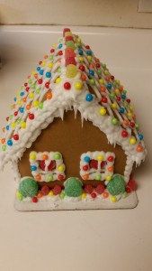 gingerbread house - completed back