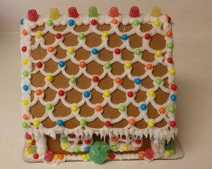 gingerbread house - roof