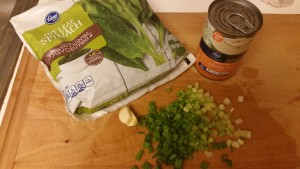 creamed spinach - ingredients