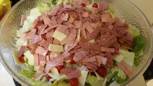 Antipasto salad - in bowl