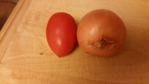 chicken tikka masala - onion and tomato